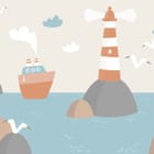 Miniatura fototapety Latarnia morska i morze