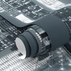 Miniatura fototapety Nocny most nad rzeką - realne zdjęcie w rolce