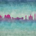 Miniatura fototapety Panorama miasta z wieżami