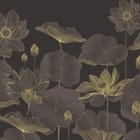 Miniatura fototapety Kwiaty lotosu na ciemnym tle