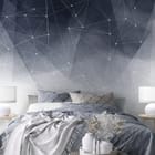 Miniatura fototapety Geometryczne Linie i Fale we wnętrzu sypialni