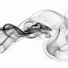 Miniatura fototapety Czarno-białe smugi dymu