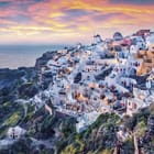 Miniatura fototapety Białe budynki na wzgórzu