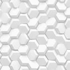 Miniatura fototapety Trójwymiarowe białe heksagony