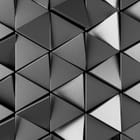 Miniatura fototapety Geometryczne wzory 3D z trójkątów