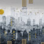 Miniatura fototapety Panorama miasta z wieżowcami