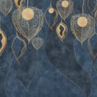 Miniatura fototapety Złote kształty na ciemnym tle