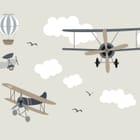 Miniatura fototapety Samoloty i balony w niebie