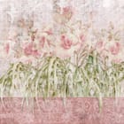 Miniatura fototapety Kwiaty Lilii z Geometrycznym Tłem