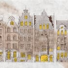 Miniatura fototapety Zabytkowe kamienice z detalami