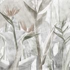 Miniatura fototapety Egzotyczne liście i kwiaty tropikalne