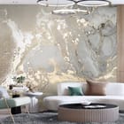 Miniatura fototapety Abstrakcyjne wzory marmuru we wnętrzu salonu