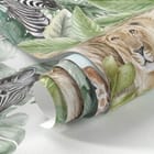 Miniatura fototapety Zwierzęta w tropikalnym lesie fragment #1