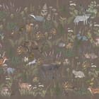 Miniatura fototapety Zwierzęta w lesie pełnym życia