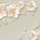 Miniatura fototapety Kwiaty z Perłowymi Ozdobami