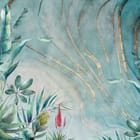 Miniatura fototapety Tropikalne Liście z Kwiatami