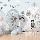 Miniatura fototapety Krajobraz górski dla dzieci we wnętrzu pokoju dziecka