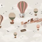 Miniatura fototapety Balony i Samolot na Niebie