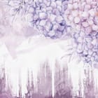 Miniatura fototapety Fioletowe hortensje w akwareli