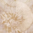 Miniatura fototapety Kwiaty i Liście na Pastelowym Tle