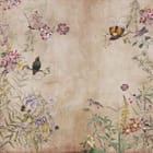 Miniatura fototapety Kwiaty polne na jasnym tle