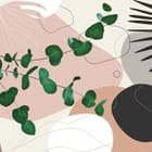 Miniatura fototapety Zielona Gałązka i Abstrakcje