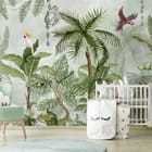 Miniatura fototapety Gęsta dżungla z palmami we wnętrzu pokoju dziecka