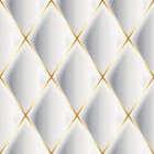 Miniatura fototapety Geometryczny wzór z rombami 3D