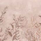 Miniatura fototapety Kwiaty polne i liście na tle