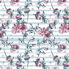 Miniatura fototapety Kwiaty na paskowanym tle