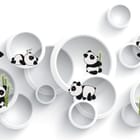 Miniatura fototapety Pandy w Okrągłych Ramach