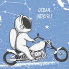 Miniatura fototapety Astronauci i mapa świata dla dzieci fragment #2