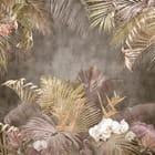 Miniatura fototapety Tropikalne liście i orchidee