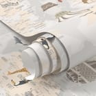 Miniatura fototapety Ilustrowana mapa świata z balonami fragment #1