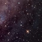 Miniatura fototapety Galaktyka z kolorowymi mgławicami fragment #2