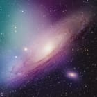 Miniatura fototapety Galaktyka z kolorowymi mgławicami