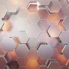 Miniatura fototapety Trójwymiarowe Heksagonalne Panele