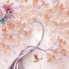 Miniatura fototapety Kwiaty na Gałęziach Drzewa