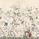 Miniatura fototapety Kwiaty i ptaki na gałęziach