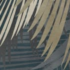 Miniatura fototapety Liście palmowe na ciemnym tle fragment #1