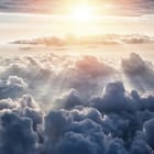 Miniatura fototapety Chmury oświetlone słońcem