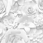 Miniatura fototapety Białe Papierowe Kwiaty 3D