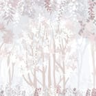 Miniatura fototapety Kolorowe drzewa na jasnym tle