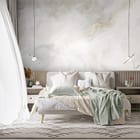 Miniatura fototapety Abstrakcyjne wzory marmuru we wnętrzu sypialni