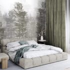 Miniatura fototapety Las bambusowy w mglistej atmosferze we wnętrzu sypialni