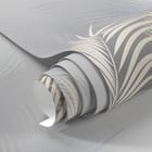 Miniatura fototapety Liście palmowe na szarym tle fragment #1