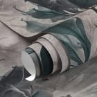 Miniatura fototapety Egzotyczne liście i kwiaty fragment #1