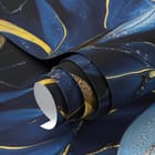 Miniatura fototapety Abstrakcyjne Niebieskie Liście fragment #1