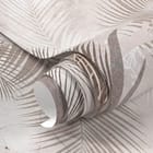 Miniatura fototapety Liście palmowe na tle ściany fragment #1