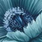 Miniatura fototapety Egzotyczne Niebieskie Kwiaty fragment #1